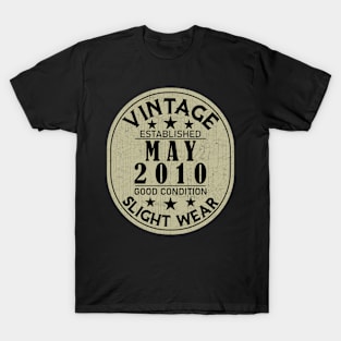 Vintage Established May 2010 - Good Condition Slight Wear T-Shirt